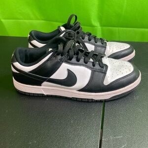 Black and White Low-Top Sneakers